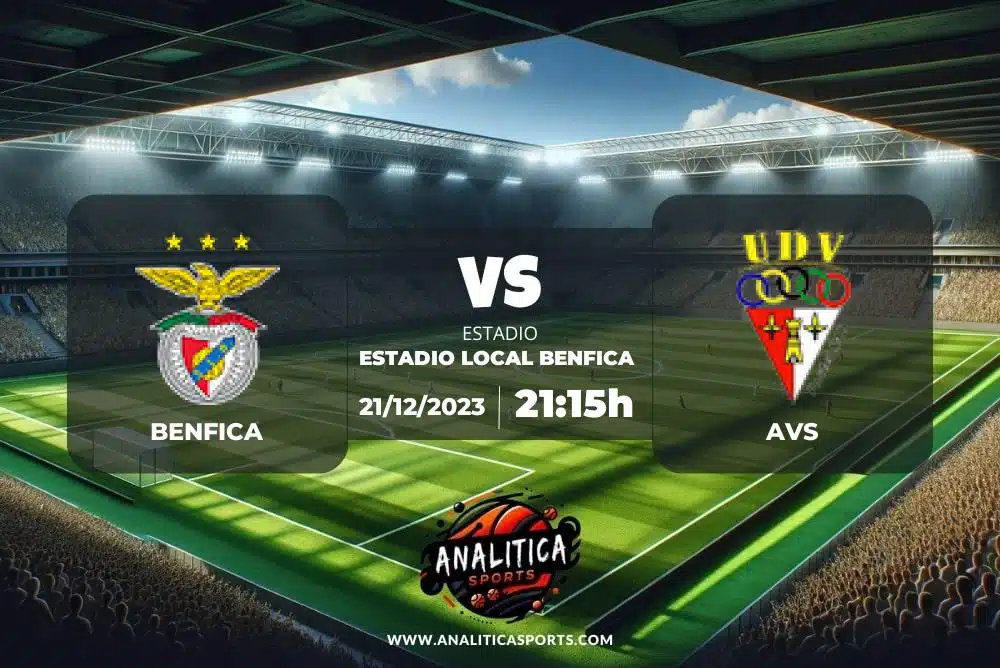 Pronóstico Benfica – AVS | Copa Liga Portugal (21/12/2023)
