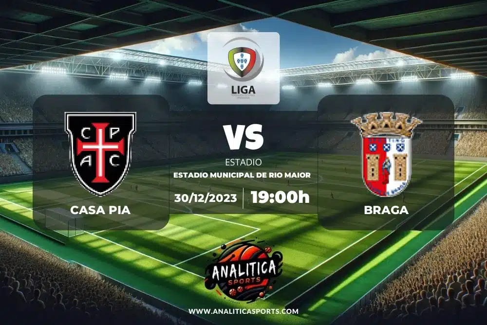 Pronóstico Casa Pia – Braga | Liga Portugal (30/12/2023)
