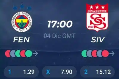 Fenerbahce – Sivasspor 04/12/2023