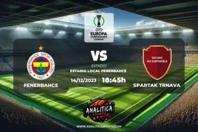 Pronóstico Fenerbahce – Spartak Trnava | Conference League (14/12/2023)