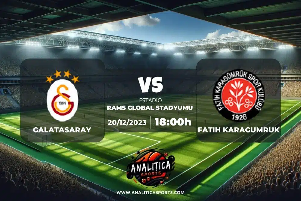 Pronóstico Galatasaray – Fatih Karagumruk | Superliga Turquía (20/12/2023)