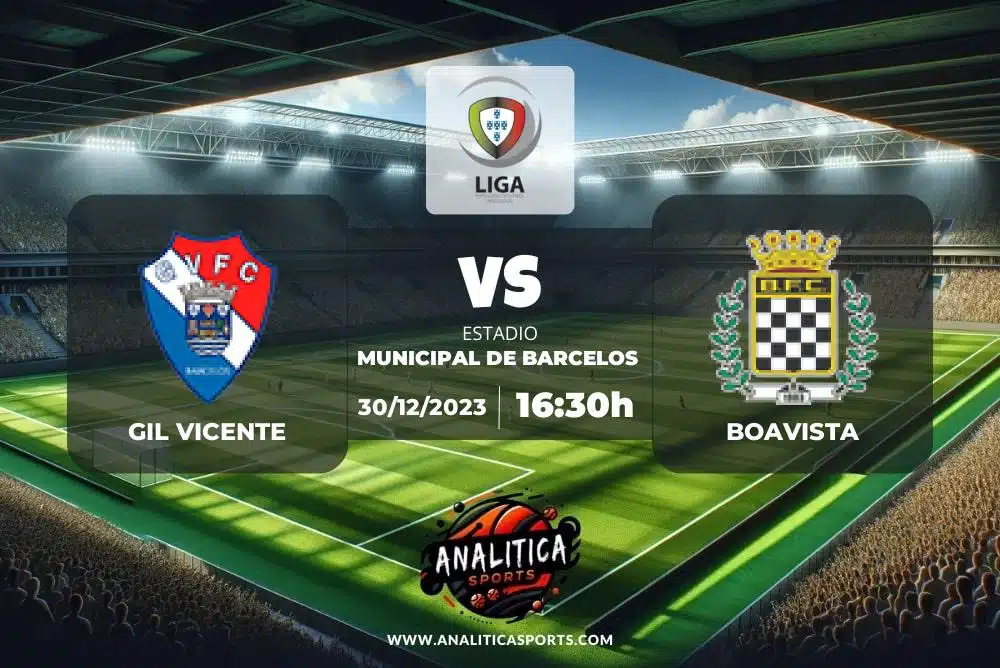 Pronóstico Gil Vicente – Boavista | Liga Portugal (30/12/2023)