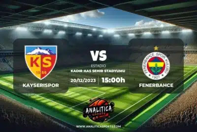 Pronóstico Kayserispor – Fenerbahce | Superliga de Turquía (20/12/2023)
