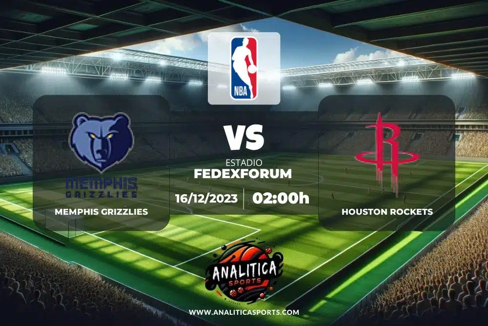 Pronóstico Memphis Grizzlies – Houston Rockets | NBA (16/12/2023)