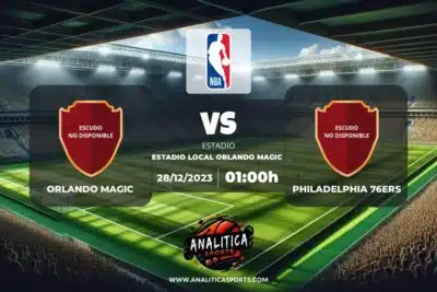 Pronóstico Orlando Magic – Philadelphia 76ers | NBA (28/12/2023)
