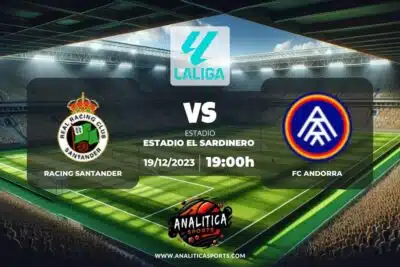Pronóstico Racing Santander – FC Andorra | LaLiga 2 Hypermotion (19/12/2023)