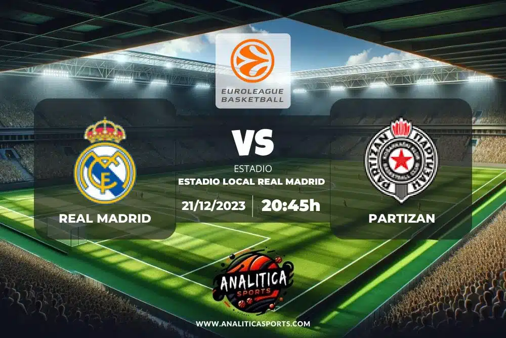 Pronóstico Real Madrid – Partizan | Euroliga (21/12/2023)