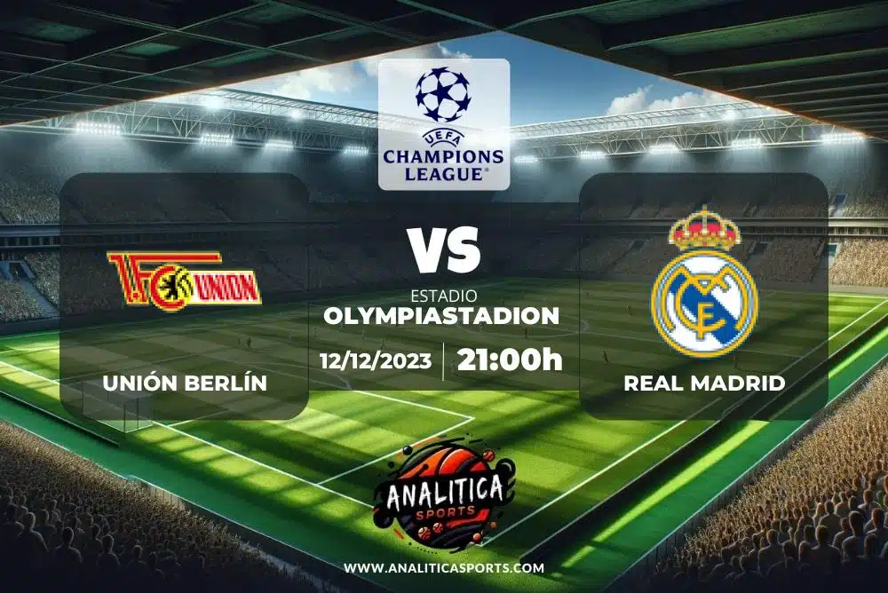 Pronóstico Unión Berlín – Real Madrid | Champions League (12/12/2023)