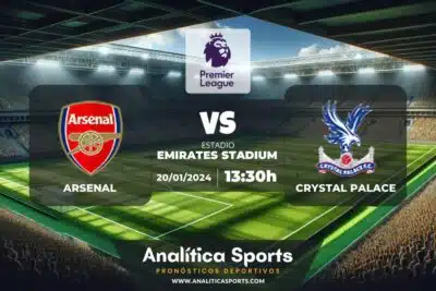 Pronóstico Arsenal – Crystal Palace | Premier League (20/01/2024)