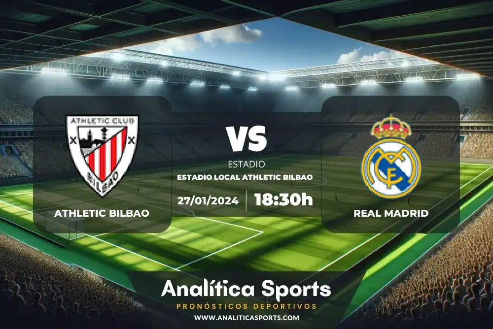 Pronóstico Athletic Bilbao – Real Madrid | Liga F (27/01/2024)