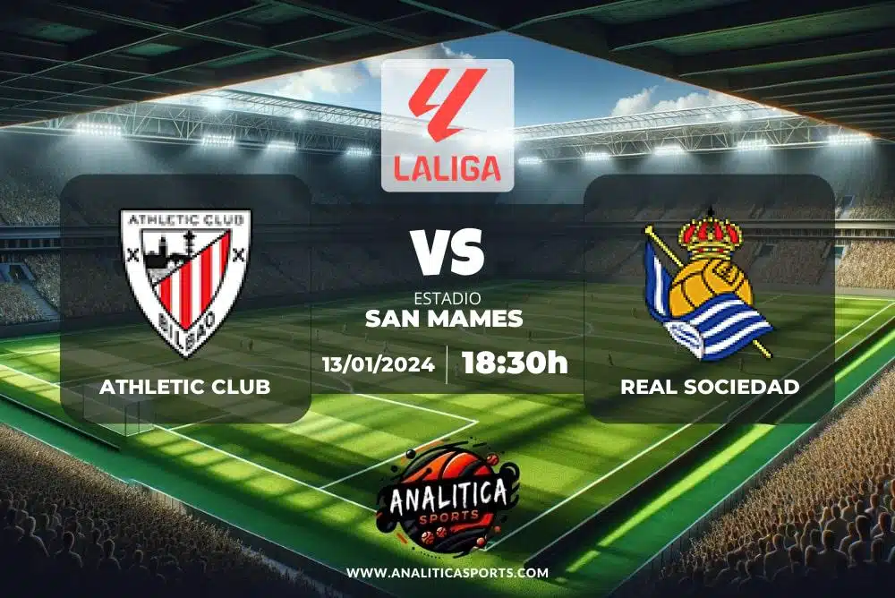 Pronóstico Athletic Club – Real Sociedad | LaLiga EA Sports (13/01/2024)