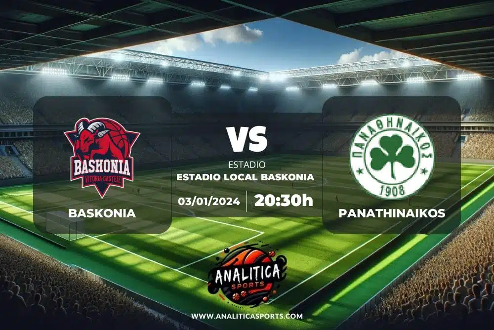 Pronóstico Baskonia – Panathinaikos | Euroleague (03/01/2024)