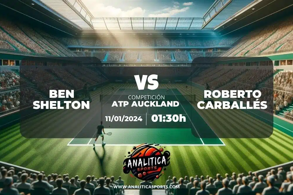 Pronóstico Ben Shelton – Roberto Carballés | ATP Auckland (11/01/2024)