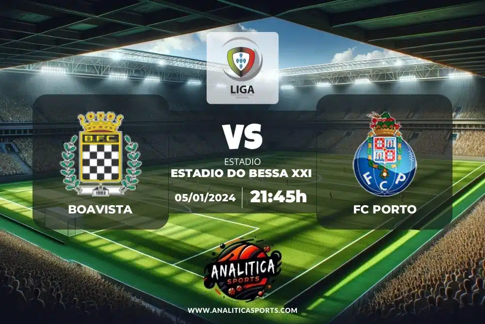 Pronóstico Boavista – FC Porto | Liga Portugal (05/01/2024)