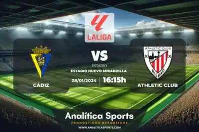 Pronóstico Cádiz – Athletic Club | LaLiga EA Sports (28/01/2024)