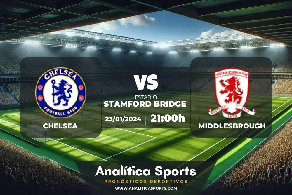 Pronóstico Chelsea – Middlesbrough | EFL Cup (23/01/2024)