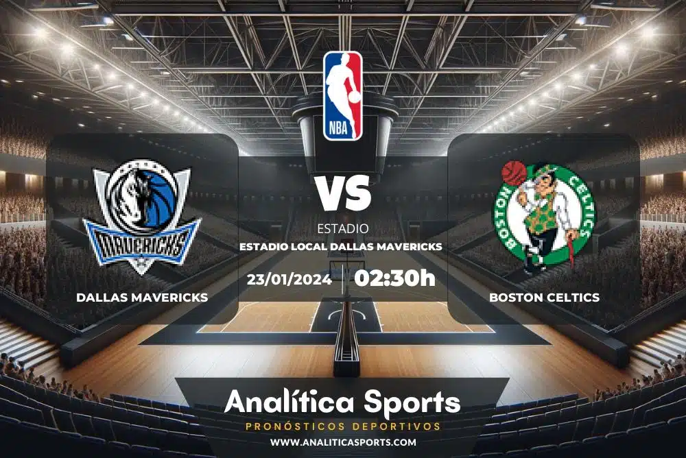 Pronóstico Dallas Mavericks – Boston Celtics | NBA (23/01/2024)