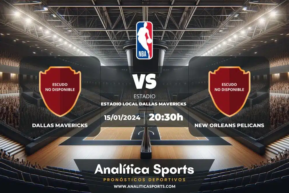 Pronóstico Dallas Mavericks – New Orleans Pelicans | NBA (15/01/2024)