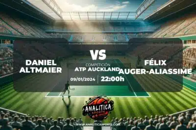 Pronóstico Daniel Altmaier – Félix Auger-Aliassime | ATP Auckland (09/01/2024)