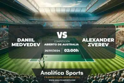 Pronóstico Daniil Medvedev – Alexander Zverev | Abierto de Australia (26/01/2024)
