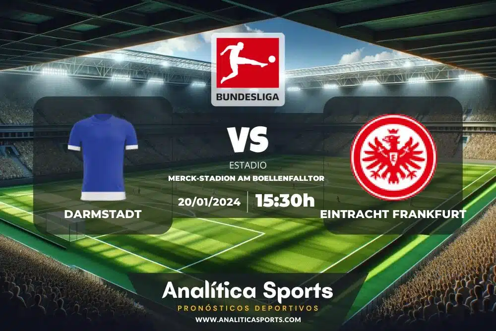 Pronóstico Darmstadt – Eintracht Frankfurt | Bundesliga (20/01/2024)