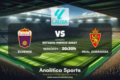 Pronóstico Eldense – Real Zaragoza | LaLiga 2 Hypermotion (15/01/2024)