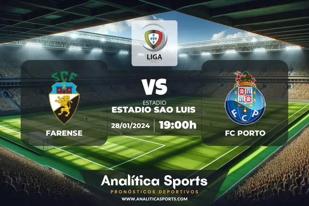 Pronóstico Farense – FC Porto | Liga Portugal (28/01/2024)
