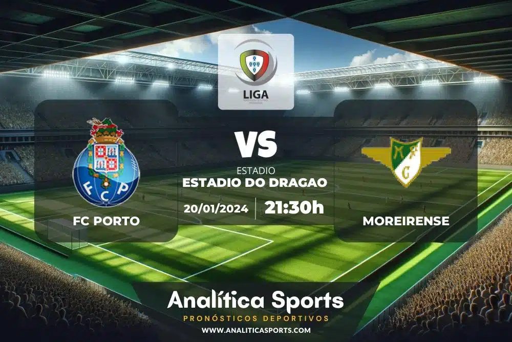Pronóstico FC Porto – Moreirense | Liga Portugal (20/01/2024)