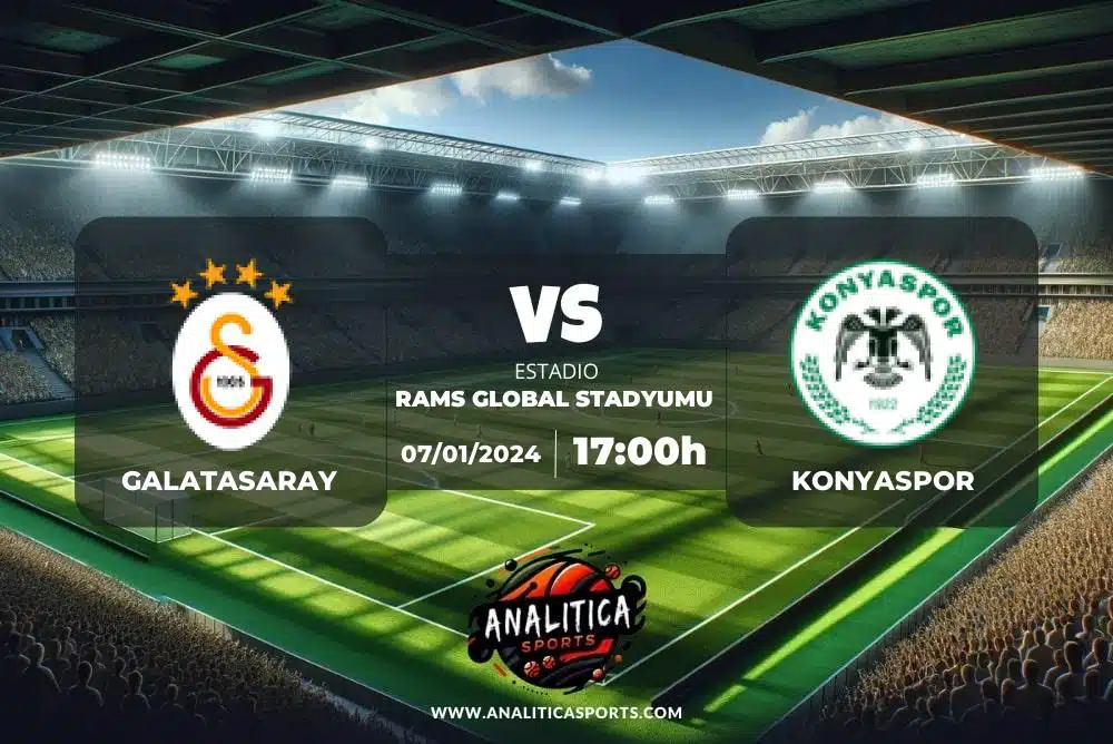 Pronóstico Galatasaray – Konyaspor | Superliga Turquía (07/01/2024)