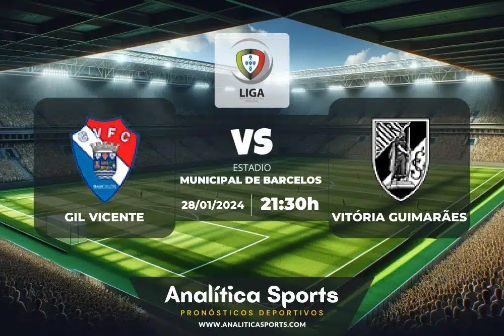 Pronóstico Gil Vicente – Vitória Guimarães | Liga Portugal (28/01/2024)