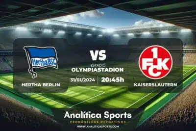 Pronóstico Hertha Berlin – Kaiserslautern | Copa de Alemania (31/01/2024)