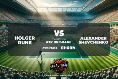 Pronóstico Holger Rune – Alexander Shevchenko | ATP Brisbane (03/01/2024)