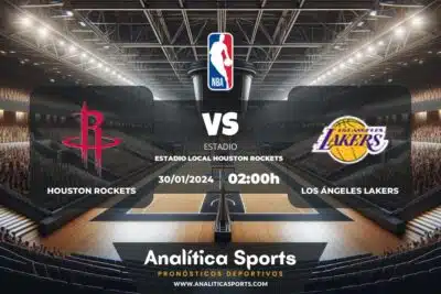 Pronóstico Houston Rockets – Los Ángeles Lakers | NBA (30/01/2024)