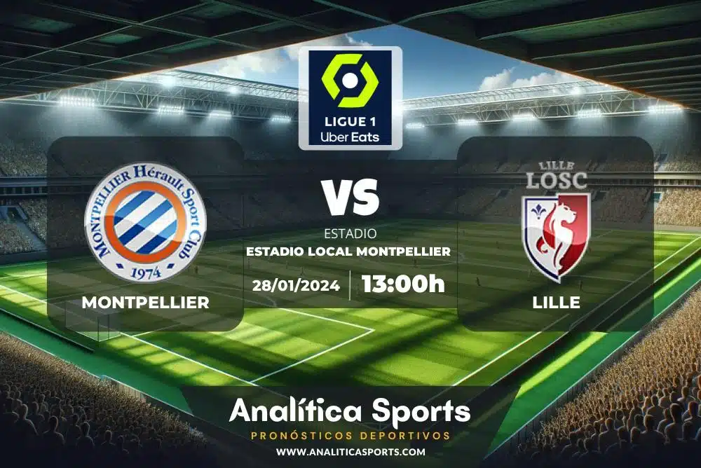 Pronóstico Montpellier – Lille | Ligue 1 (28/01/2024)