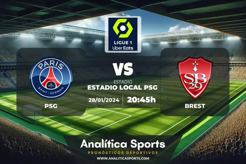 Pronóstico PSG – Brest | Ligue 1 (28/01/2024)