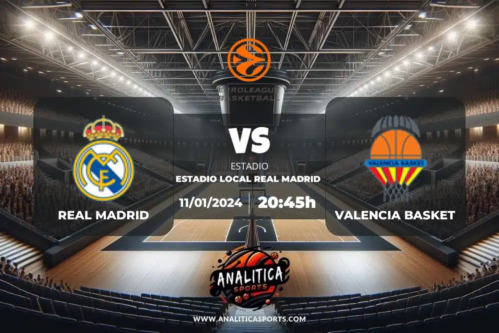 Pronóstico Real Madrid – Valencia Basket | Euroliga (11/01/2024)