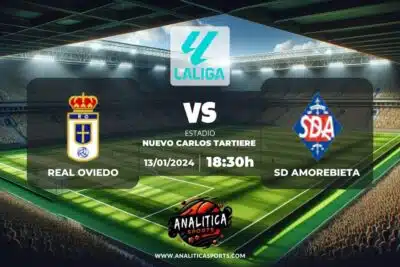 Pronóstico Real Oviedo – SD Amorebieta | LaLiga 2 Hypermotion (13/01/2024)