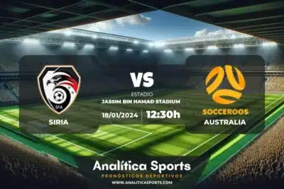 Pronóstico Siria – Australia | Copa Asia (18/01/2024)