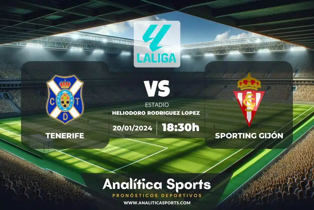 Pronóstico Tenerife – Sporting Gijón | LaLiga 2 Hypermotion (20/01/2024)