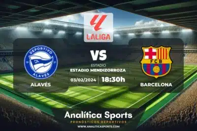 Pronóstico Alavés – Barcelona | LaLiga EA Sports (03/02/2024)