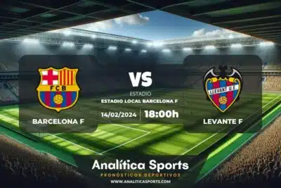 Pronóstico Barcelona F – Levante F | Liga F (14/02/2024)