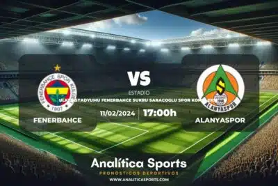 Pronóstico Fenerbahce – Alanyaspor | Superliga Turquía (11/02/2024)