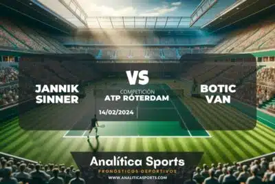 Pronóstico Jannik Sinner – Botic van de Zandschulp | ATP Róterdam (14/02/2024)