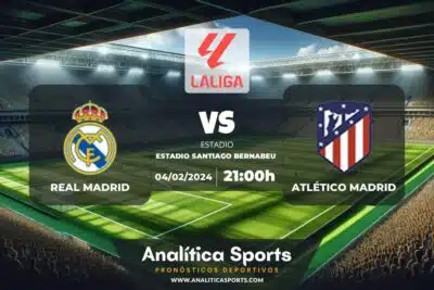 Pronóstico Real Madrid – Atlético Madrid | LaLiga EA Sports (04/02/2024)