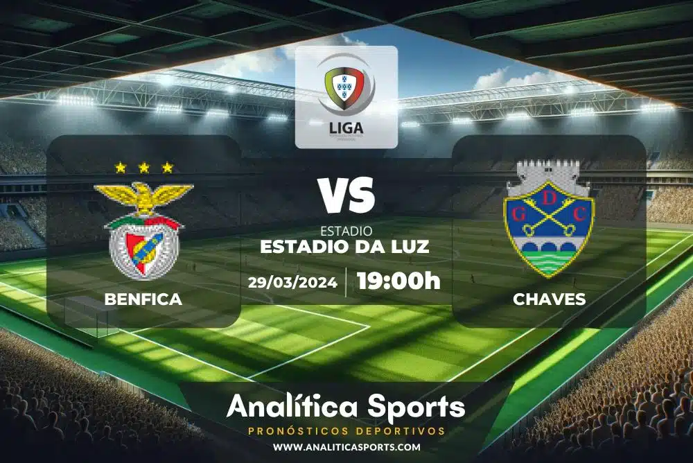 Pronóstico Benfica – Chaves | Liga Portugal (29/03/2024)