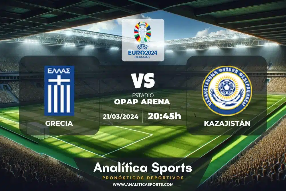 Pronóstico Grecia – Kazajistán | Playoffs Eurocopa 2024 (21/03/2024)