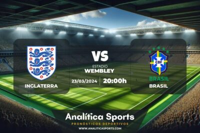 Pronóstico Inglaterra – Brasil | Amistoso (23/03/2024)