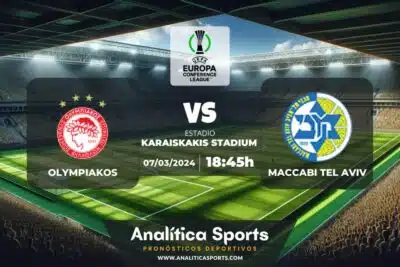 Pronóstico Olympiakos – Maccabi Tel Aviv | Europa Conference League (07/03/2024)