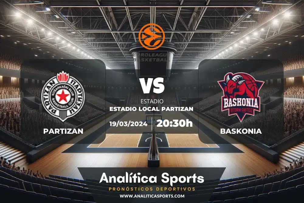 Pronóstico Partizan – Baskonia | Euroliga (19/03/2024)