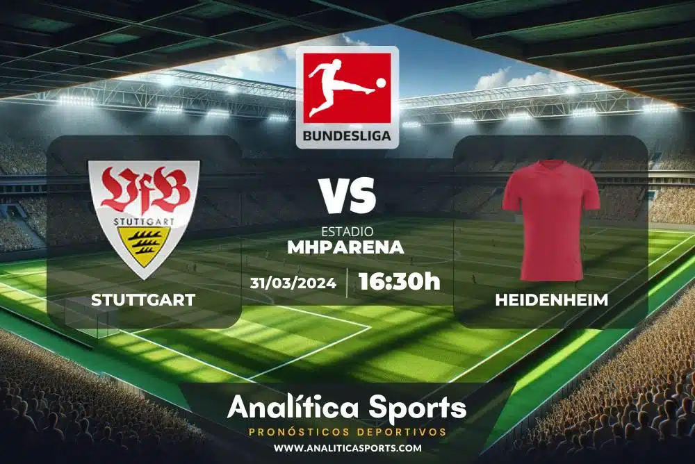 Pronóstico Stuttgart – Heidenheim | Bundesliga (31/03/2024)